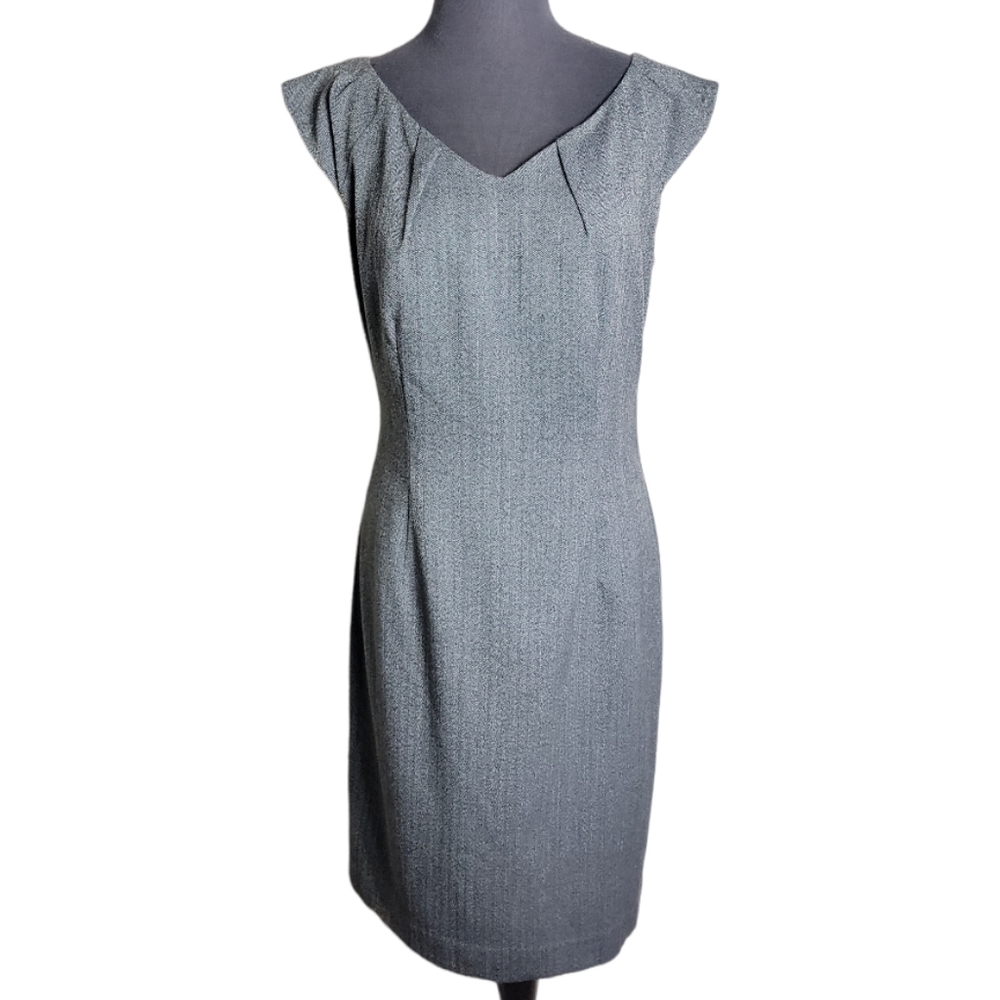 Vintage Mossimo dress cap sleeve v neck size 10 gray heather